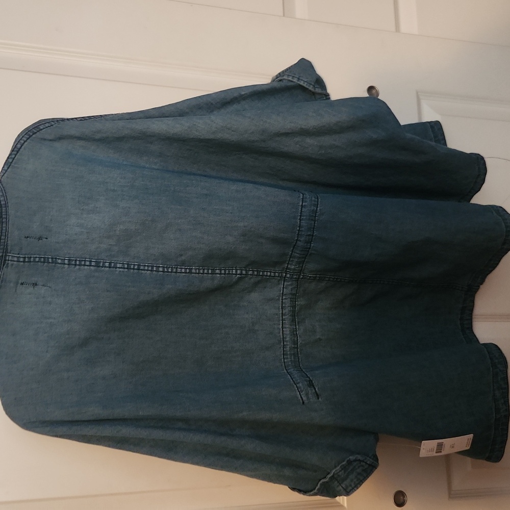Anthropologie Denim Drawstring Jacket PILCRO - Picture 8 of 8